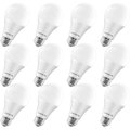 Luxrite A19 LED Light Bulbs 15W (100W Equivalent) 1600LM 4000K Cool White Dimmable E26 Base 12-Pack LR21442-12PK